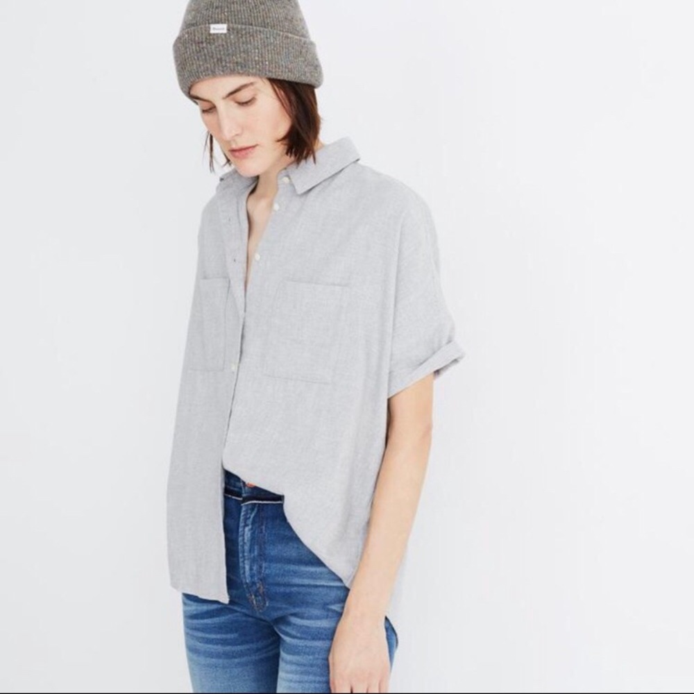 Madewell Courier M Grey Light Flannel